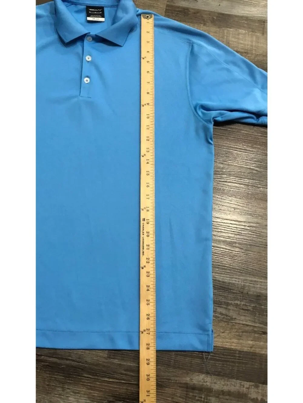 Nike Golf Mens Medium Blue Short Sleeve Dri Fit Polo Shirt